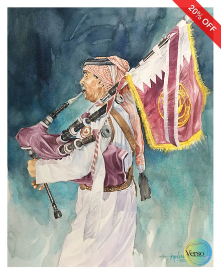 March Forward 50 x 70 cm / Watercolor / Unframed, shipped in a roll