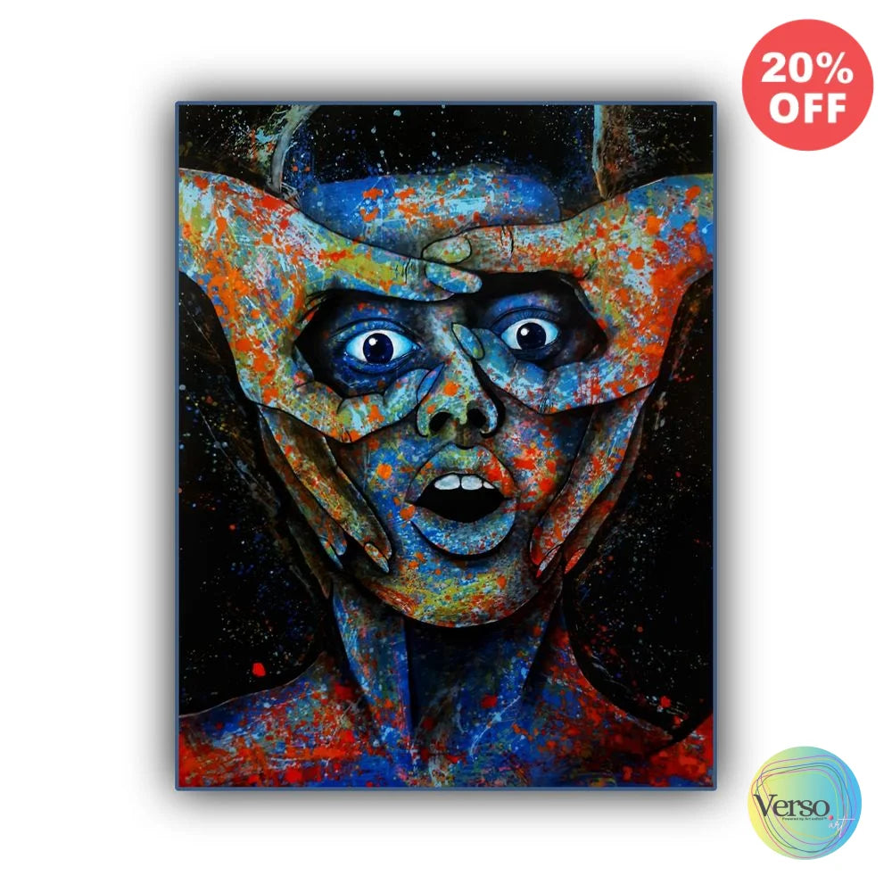 Melihat (The Sight) - 70 x 90 cm / Acrylic / Unframed, shipped in a roll