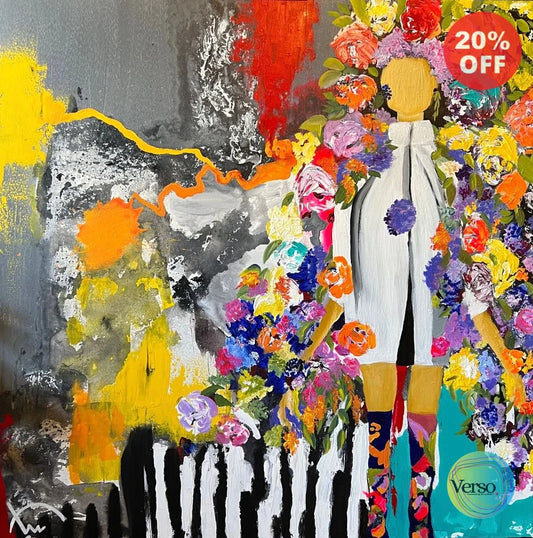 Menarche 90 x 90 cm / Acrylic / Unframed, shipped in roll
