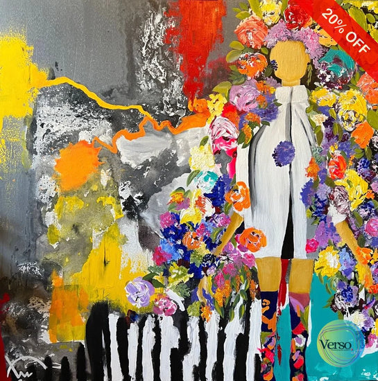 Menarche 90 x 90 cm / Acrylic / Unframed, shipped in roll