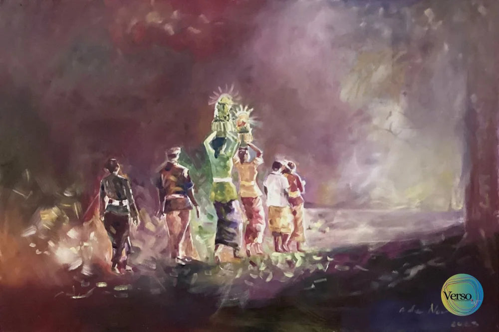 Mepeed 150 x 100 cm / Oil / Unframed, shipped flat