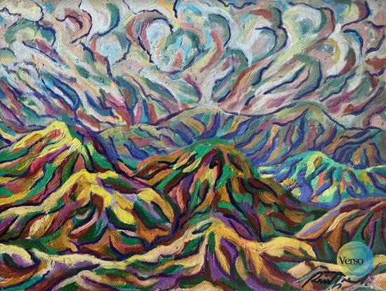 Montañas de Antioquia 30 x 23 cm / Oil / Unframed, shipped in roll