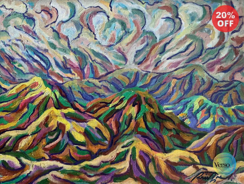 Montañas de Antioquia 30 x 23 cm / Oil / Unframed, shipped in roll