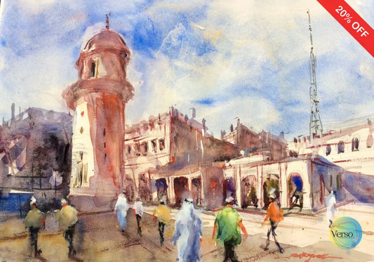 Mosque Souqwagif 53 x 37 cm / Watercolor / Unframed, shipped in a roll
