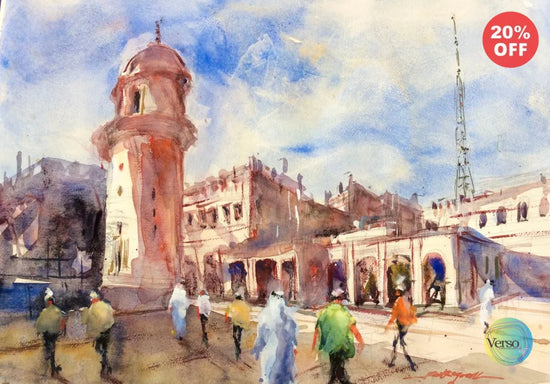 Mosque Souqwagif 53 x 37 cm / Watercolor / Unframed, shipped in a roll