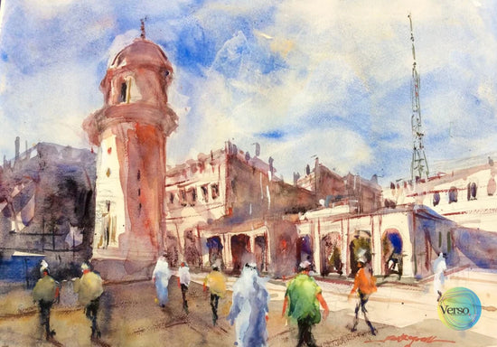 Mosque Souqwagif 53 x 37 cm / Watercolor / Unframed, shipped in a roll