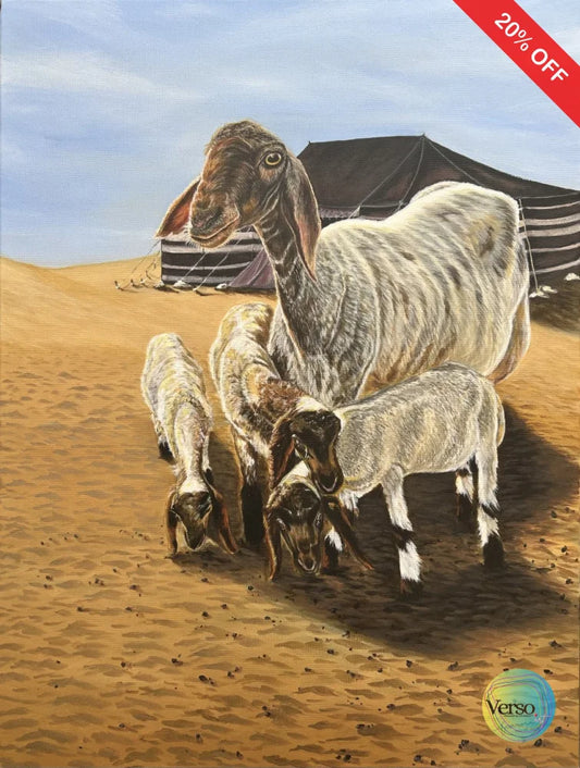 Motherhood 60 x 80 cm / Acrylic / Unframed, shipped in a roll