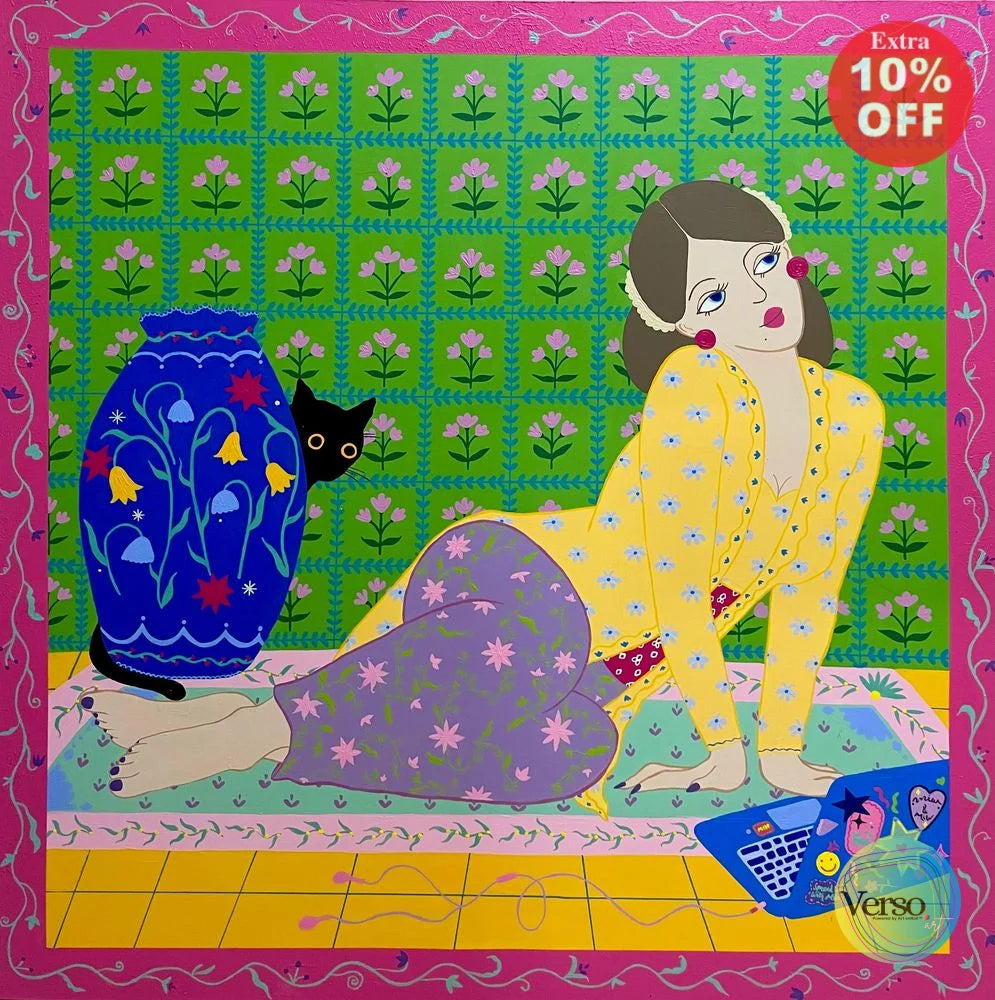 Muttering in the Shadow - 100 x 100 cm / Acrylic / Unframed, shipped in a roll