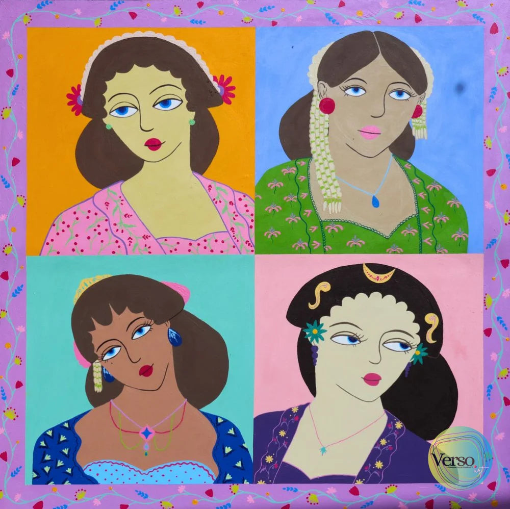 My Girls #2 - 150 x 150 cm / Acrylic / Unframed, shipped in a roll