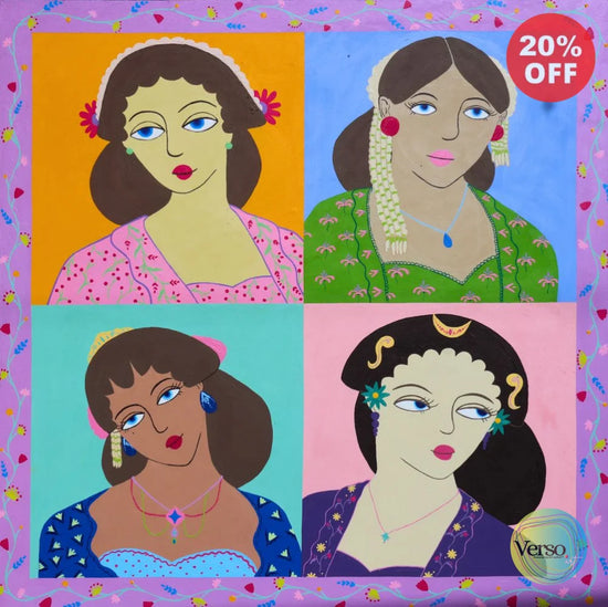 My Girls #2 - 150 x 150 cm / Acrylic / Unframed, shipped in a roll