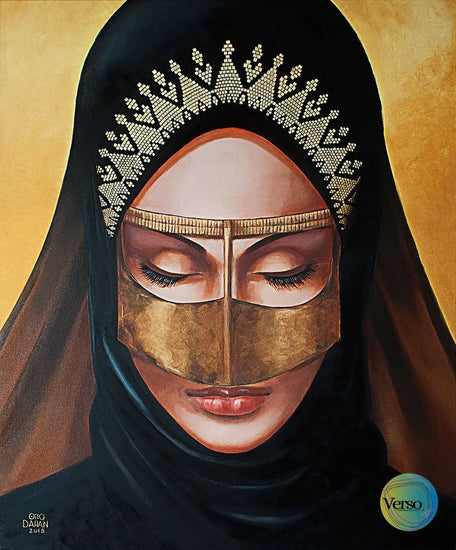 Nagda 100 x 120 cm / Oil / Unframed, shipped in roll