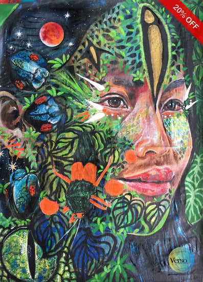 NAINEKÜ-Paula 55 x 70 cm / Acrylic / Unframed, shipped in roll