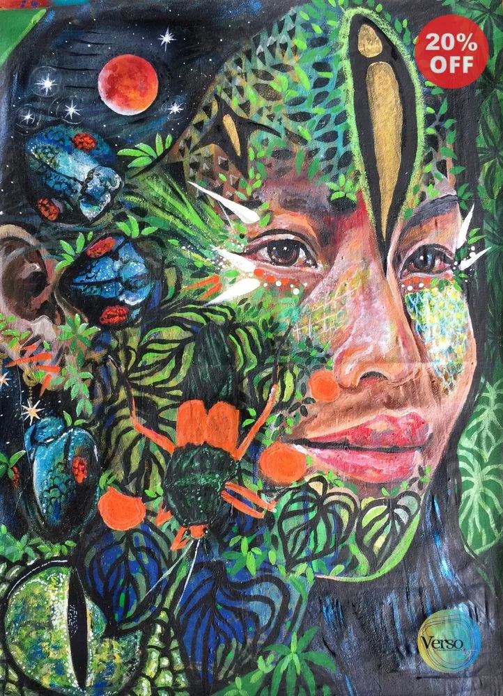 NAINEKÜ-Paula 55 x 70 cm / Acrylic / Unframed, shipped in roll