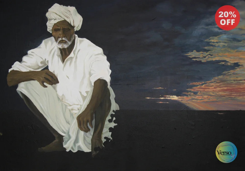 Native Soul 36 x 24 cm / Oil / Unframed, shipped in a roll