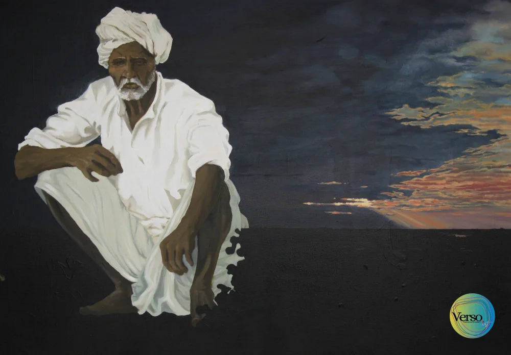 Native Soul 36 x 24 cm / Oil / Unframed, shipped in roll