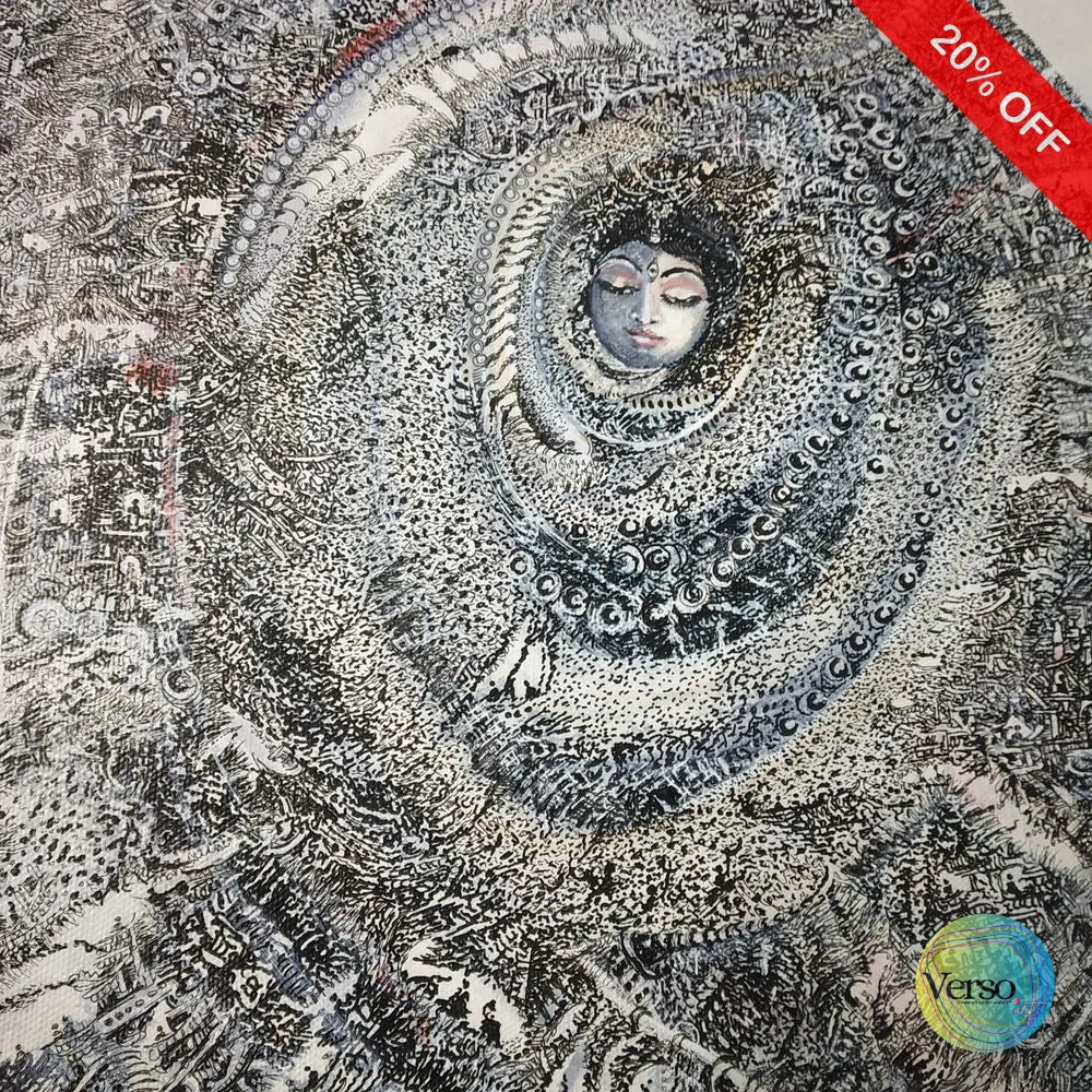 Neelkanth 24 x 24 cm / Acrylic / Unframed, shipped in a roll