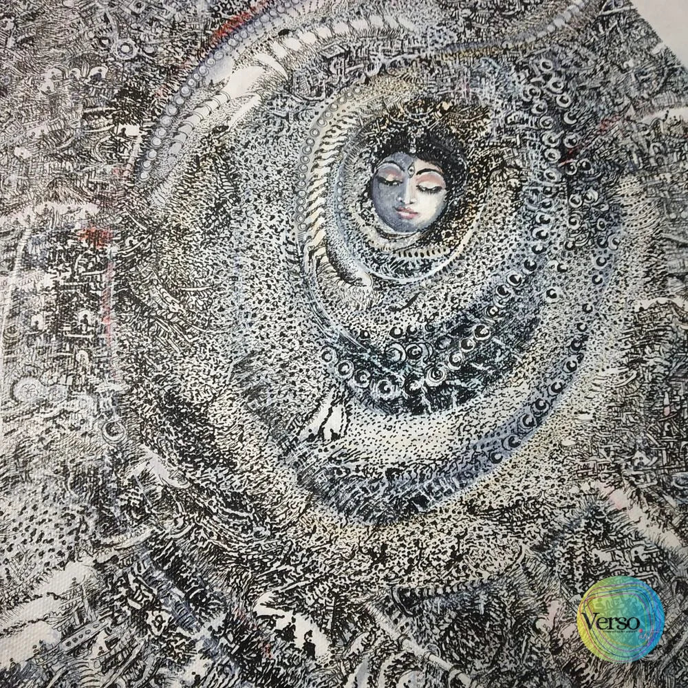 Neelkanth 24 x 24 cm / Acrylic / Unframed, shipped in a roll