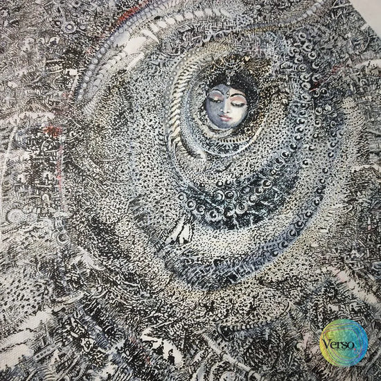 Neelkanth 24 x 24 cm / Acrylic / Unframed, shipped in a roll