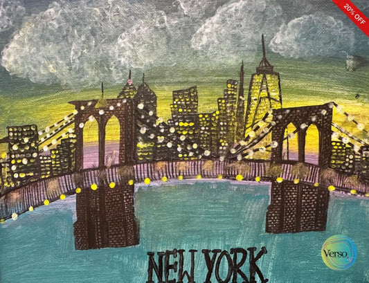 New York 600 x 600 inch / Acrylic / Framed, shipped flat