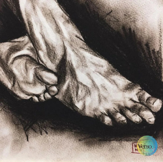 Ngidak Bumi 3 20 x 20 cm / Charcoal / Unframed, shipped in a roll