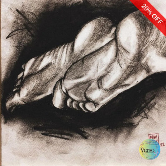 Ngidak Bumi 4 20 x 20 cm / Charcoal / Unframed, shipped in roll