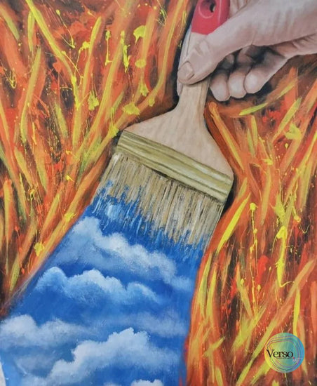 No hay estados permanentes no hay verdades absolutas 60 x 70 cm / Acrylic / Unframed, shipped in roll