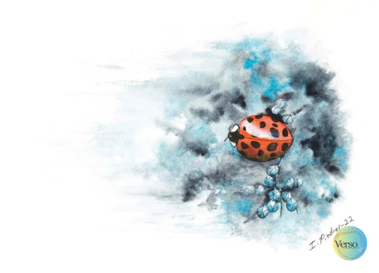 Nube azulada 32 x 23.4 cm / Watercolor / Unframed, shipped flat