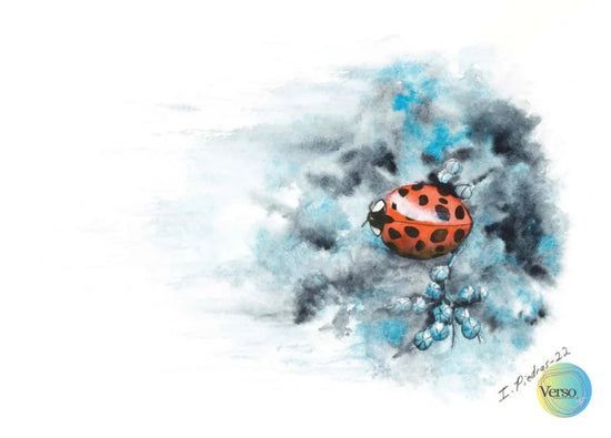 Nube azulada 32 x 23.4 cm / Watercolor / Unframed, shipped flat
