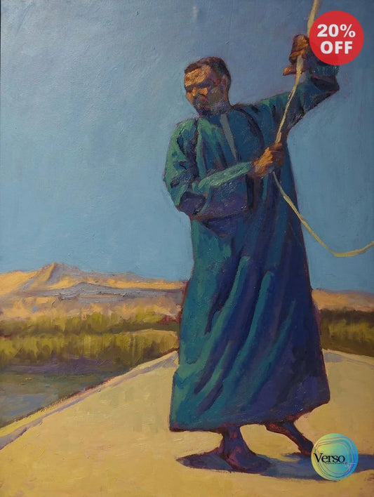 Nubian man 60 x 80 cm / Oil / Unframed, shipped in roll