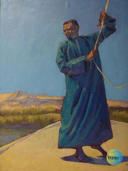 Nubian man 60 x 80 cm / Oil / Unframed, shipped in roll