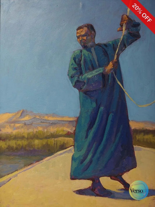 Nubian man 60 x 80 cm / Oil / Unframed, shipped in roll