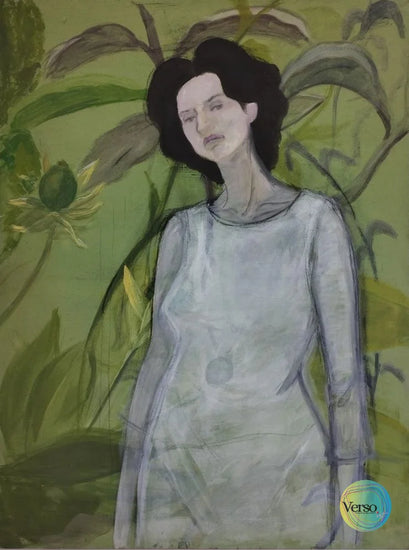 Olive green 80 x 120 cm / Oil / Unframed, shipped in roll