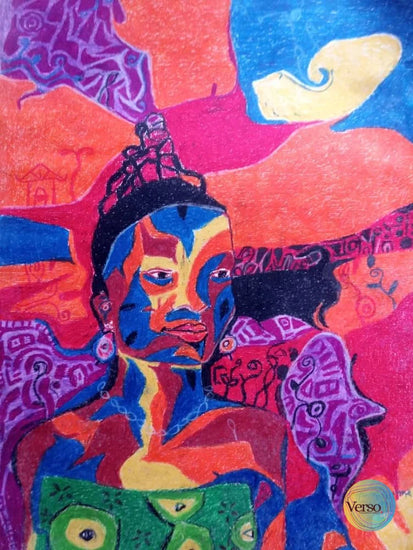 Omo Edo 19.5 x 27.5 cm / Pastel / Unframed, shipped in roll