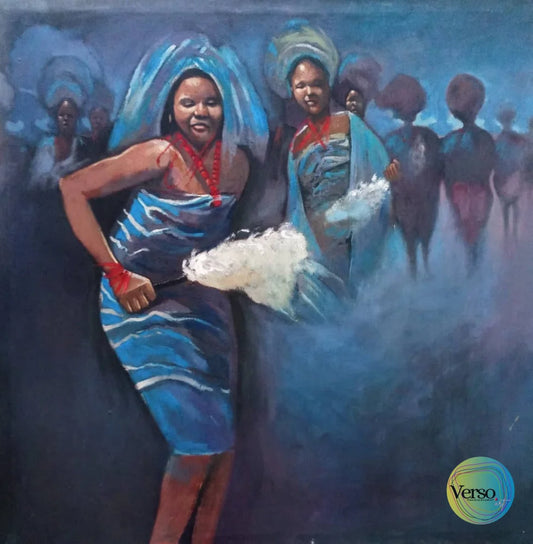 Ondo Dancer 36 x 36 cm / Oil / Unframed, shipped in roll