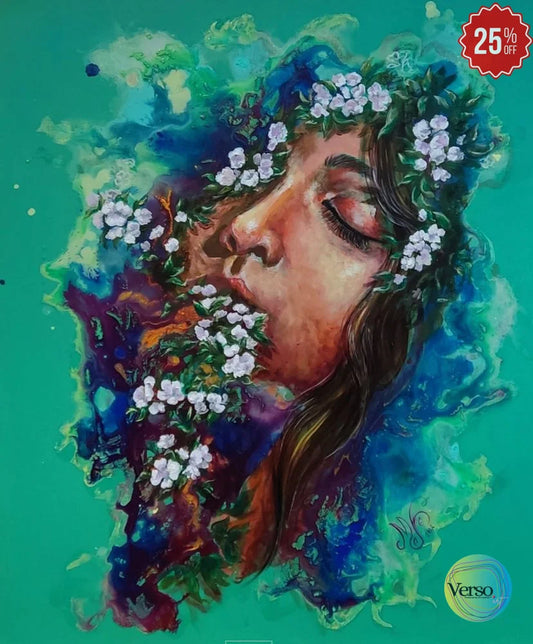 Ophelia 50 x 60 cm / Acrylic / Unframed, shipped in roll