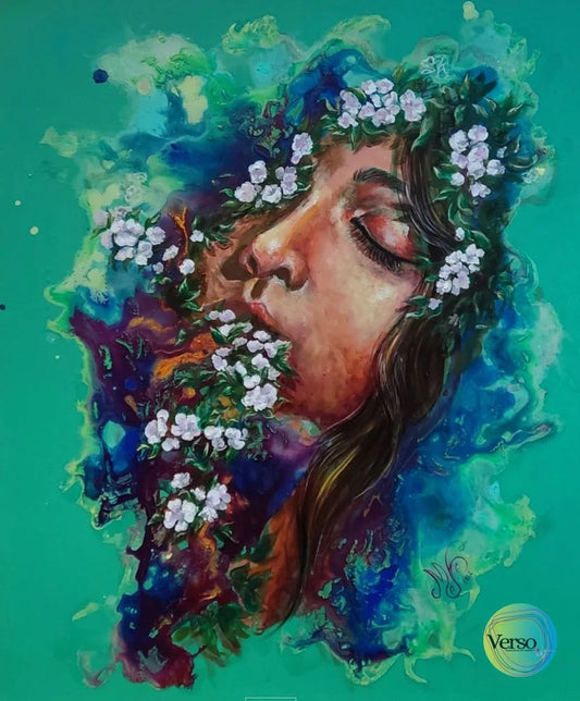 Ophelia 50 x 60 cm / Acrylic / Unframed, shipped in roll