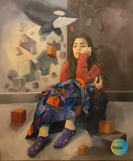 Orca delirium 2 125 x 150 cm / Oil / Unframed, shipped in roll