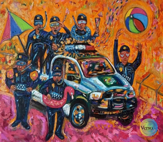 Paisaje surrealista de la CDMX #1 40 x 35 cm / Oil / Unframed, shipped flat