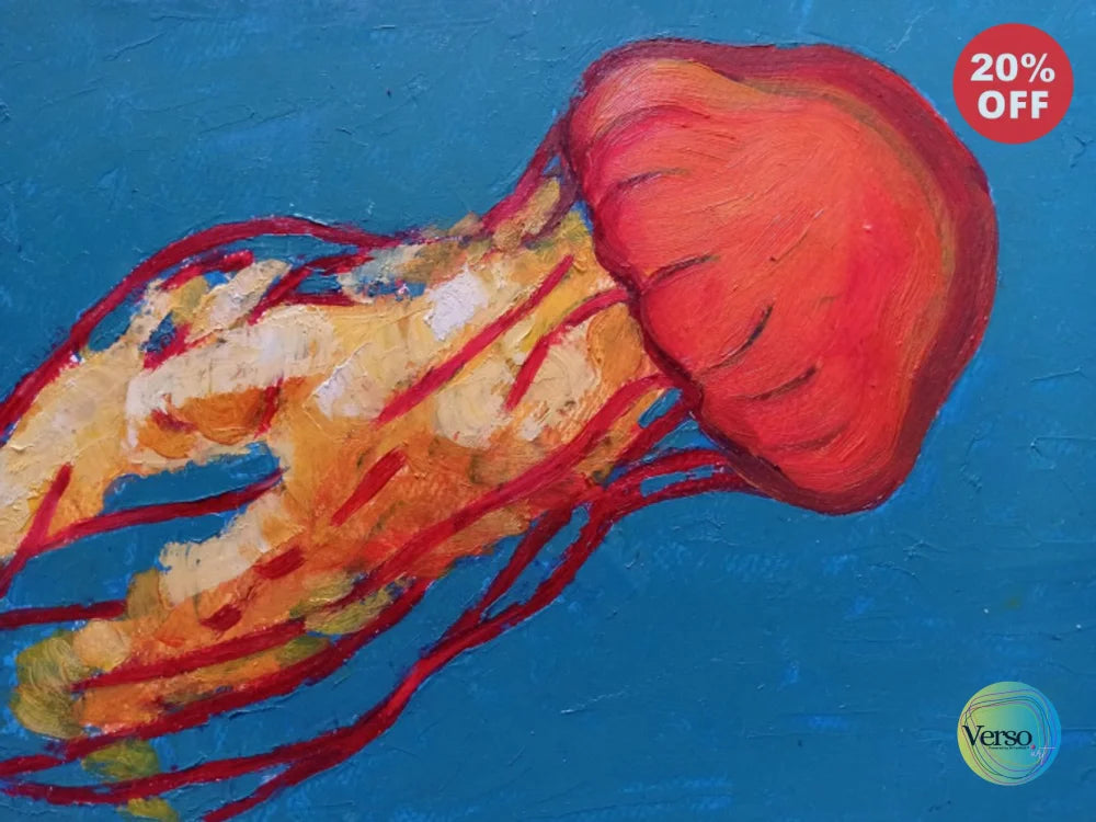 Pantalla de bloqueo 32 x 22 cm / Oil / Unframed, shipped in roll