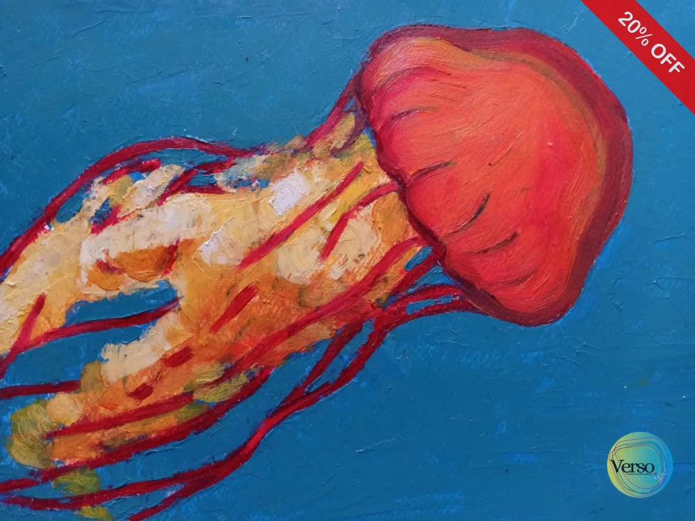 Pantalla de bloqueo 32 x 22 cm / Oil / Unframed, shipped in roll