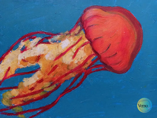 Pantalla de bloqueo 32 x 22 cm / Oil / Unframed, shipped in roll