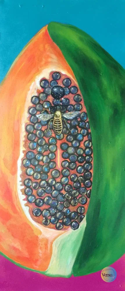 Papaya Partida Multiversal 40 x 90 cm / Acrylic / Unframed, shipped in roll