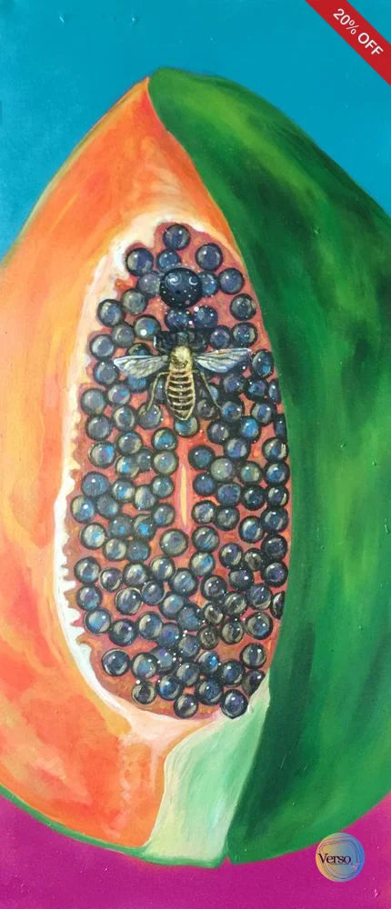 Papaya Partida Multiversal 40 x 90 cm / Acrylic / Unframed, shipped in roll