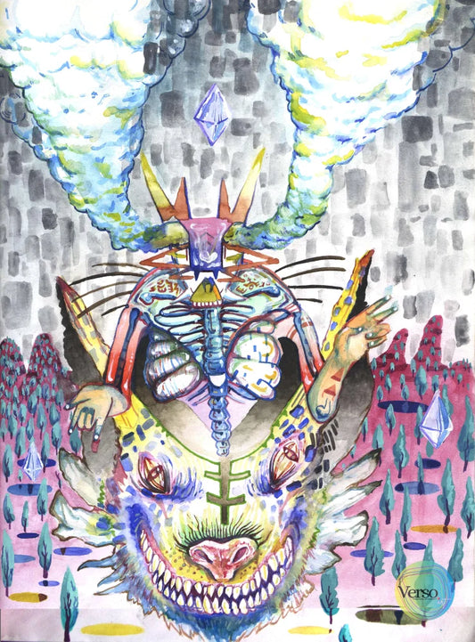 Parafermalia 21 x 28 cm / Watercolor / Unframed, shipped flat