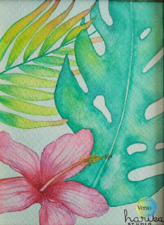 Paraiso Tropical 15 x 20 cm / Watercolor / Unframed, shipped in roll