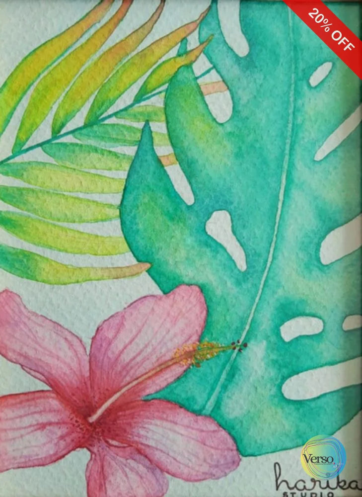 Paraiso Tropical 15 x 20 cm / Watercolor / Unframed, shipped in roll