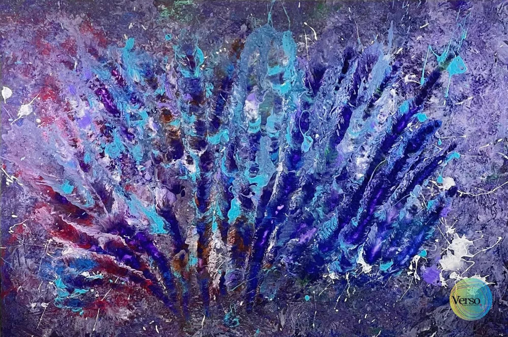 Peacock 90 x 60 cm / Acrylic / Unframed, shipped in roll