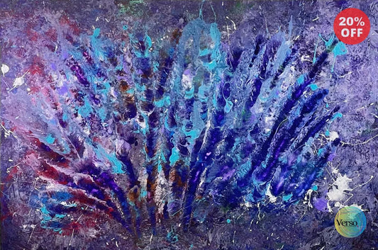 Peacock 90 x 60 cm / Acrylic / Unframed, shipped in roll