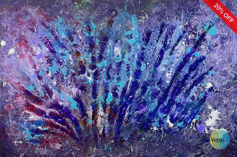 Peacock 90 x 60 cm / Acrylic / Unframed, shipped in roll