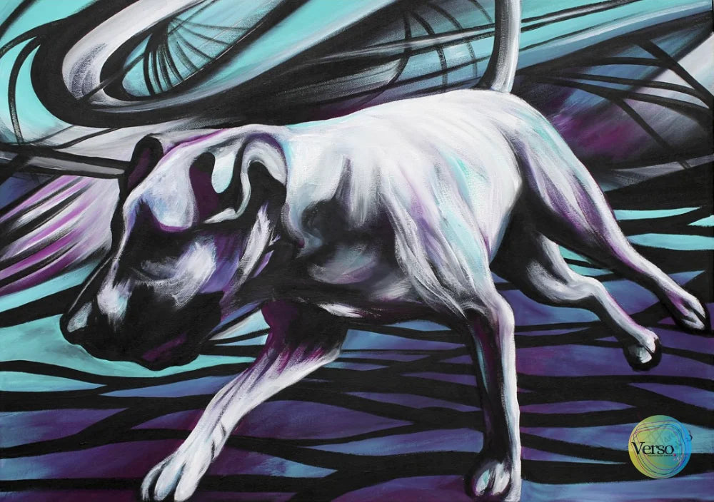 PERRO SUBESTIMADO 70 x 50 cm / Acrylic / Unframed, shipped flat